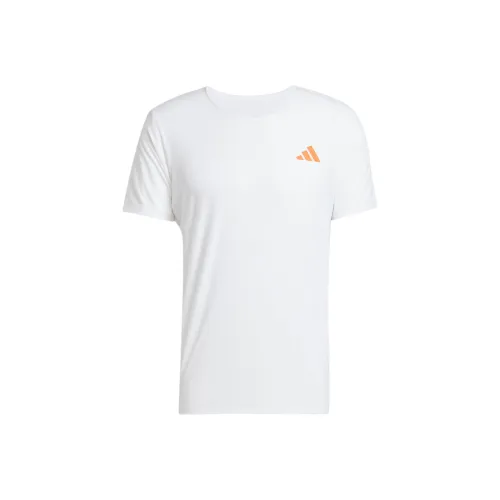 Adidas Adizero Белый Мужской Т-Рубашка