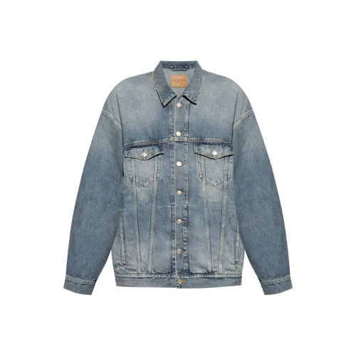 Balenciaga FW24 Denim Jacket Loose Fit Men's Blue Баленсиага FW24 Деним Куртка Свободный крой Мужской Синий