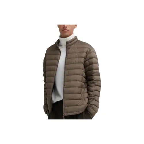 UNIQLO Каштановый Мужской Пуховик