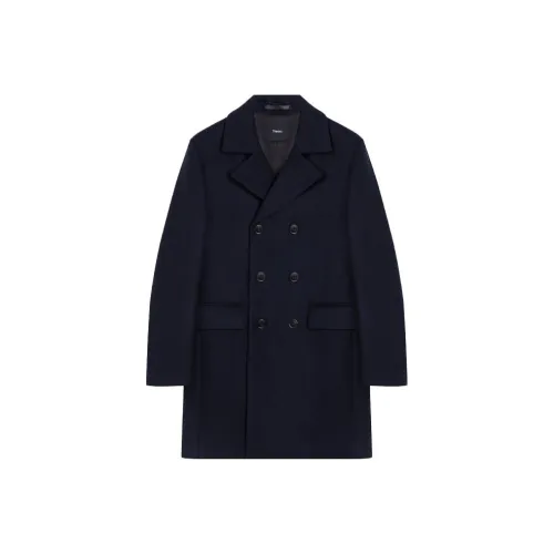 THEORY Темно-синий мужской пальто