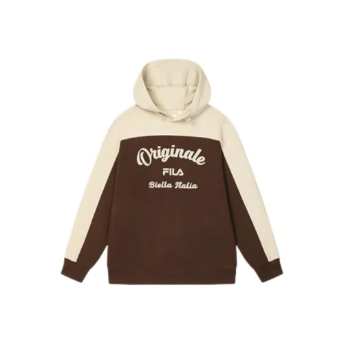 FILA ORIGINALEBIELLA Зимний теннисный клуб Свитшот Мужской Кофейный Коричневый Умбра
