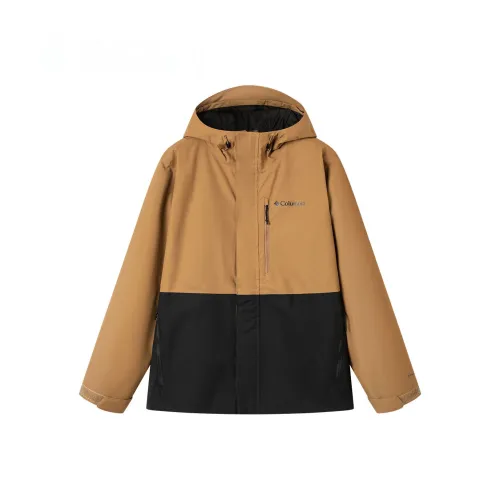 Columbia совместный бренд Поход Водонепроницаемый Ветрозащитный Защита от ультрафиолета Устойчивый к истиранию Тепловая ветровка Мужской Хаки