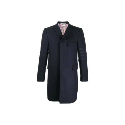 THOM BROWNE Черное Мужское Пальто