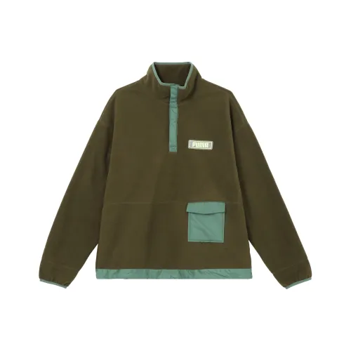 PUMA Хаки Унисекс Бархатные Куртки