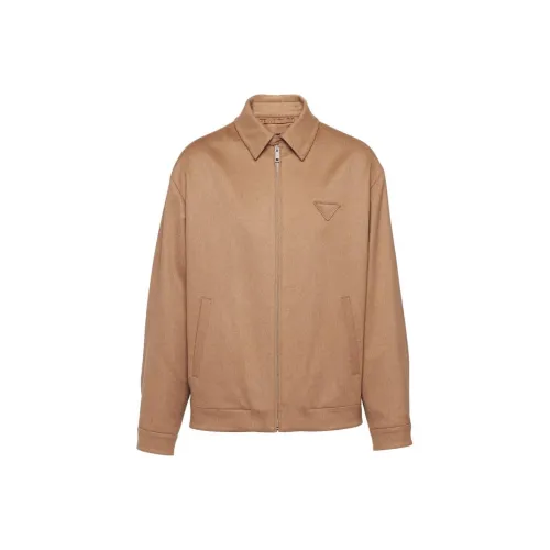 PRADA FW23 Куртки и пальто Мужской Верблюжий коричневый
