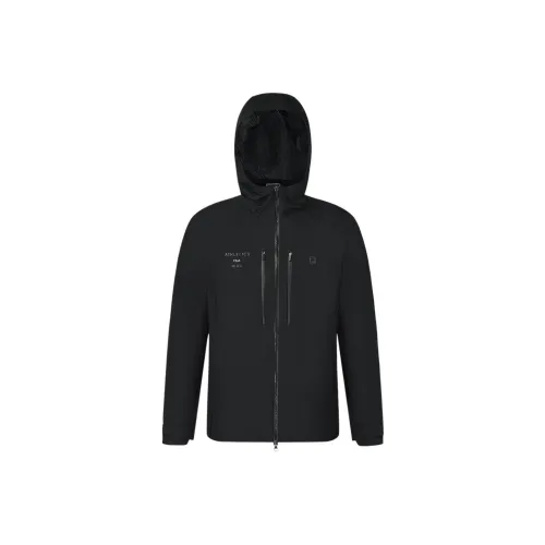 FILA Фитнес Поход Ветровка Мужская Устойчивая к Износу Темно-Черная