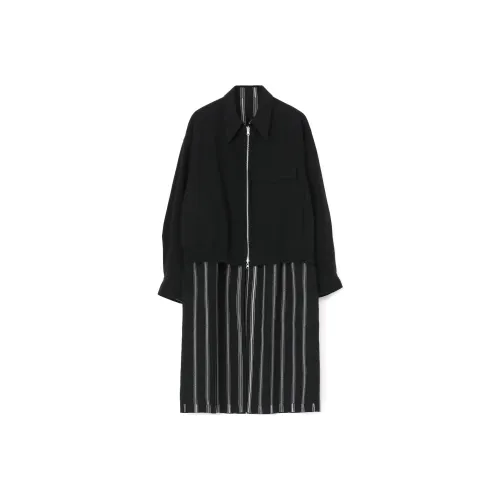 Yohji Yamamoto Черное Унисекс Пальто