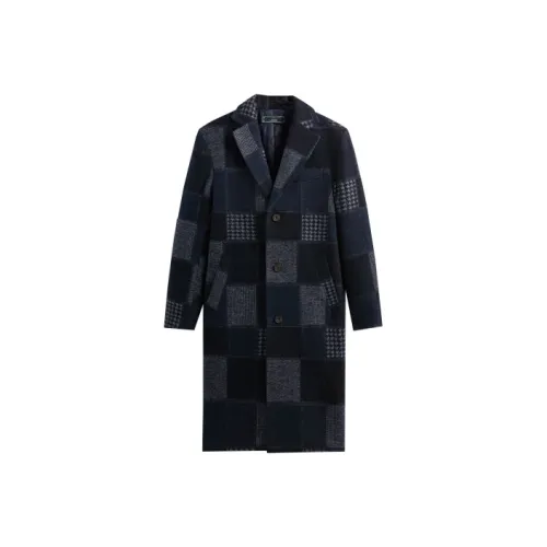 KITH FW23 Темно-синий Унисекс Пальто