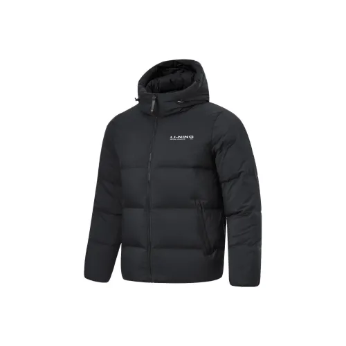 Fitness Series Мужская пуховая куртка черного цвета