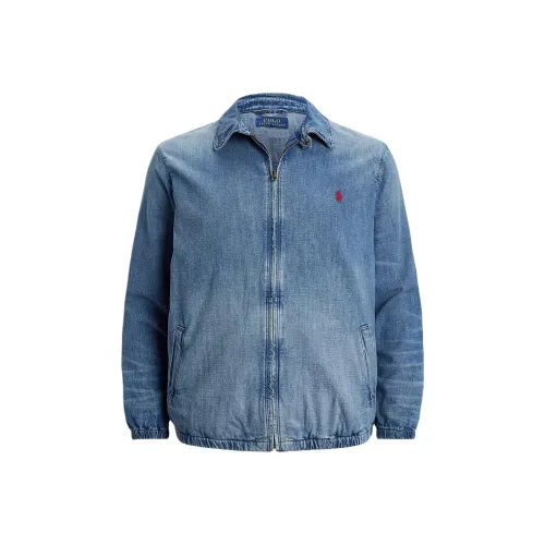 Ralph Lauren The Bayport Индиго Окрашенный Деним Куртка Мужская Синяя