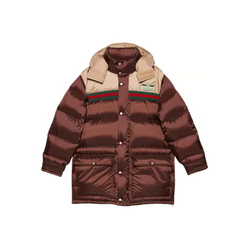 GUCCI Мужское пальто бордового цвета