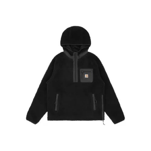 Carhartt WIP Collaboration Черная унисекс бархатная куртка