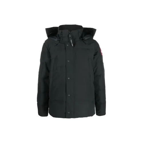Canada Goose Wyndham Series Down Jacket Parka Coat Men's Black