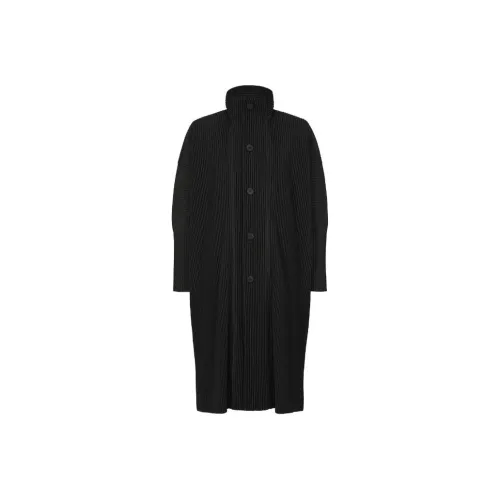 ISSEY MIYAKE Черное Мужское Пальто