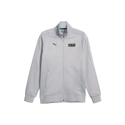 PUMA Mercedes AMG Petronas Мужской MT7 Motorsport Track Jacket Coat Men's Gray