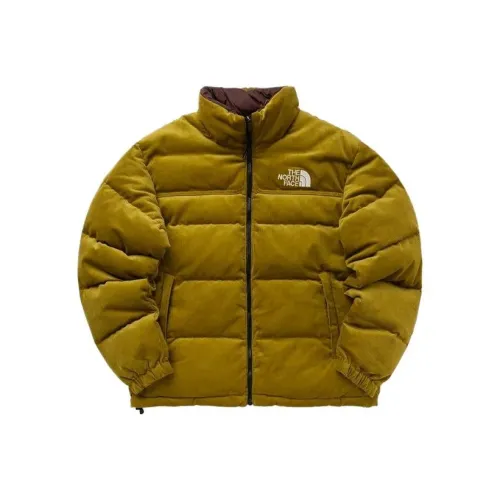 THE NORTH FACE Пуховик Мужской Желтый Зеленый