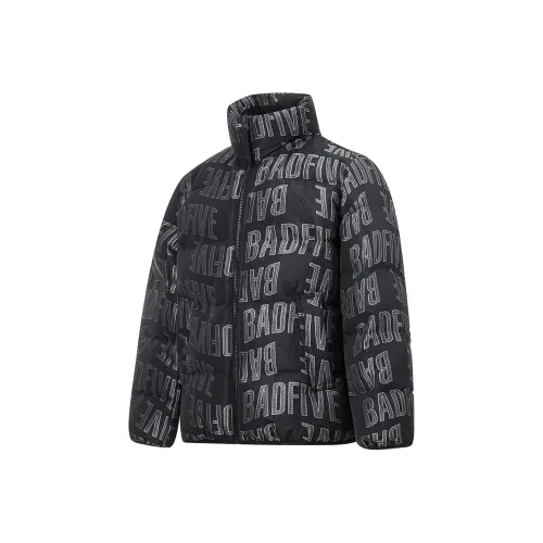 LINING Badfive Down Jacket Men's Black Jacquard