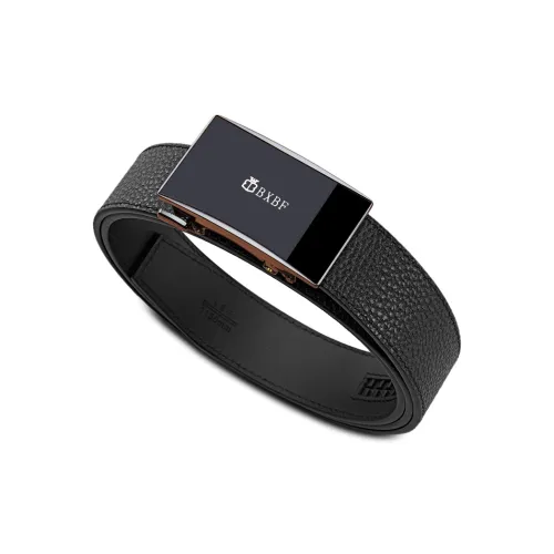 BANFU Полный лист Лицевая коровья кожа Ремни Мужской Черный 3,5см