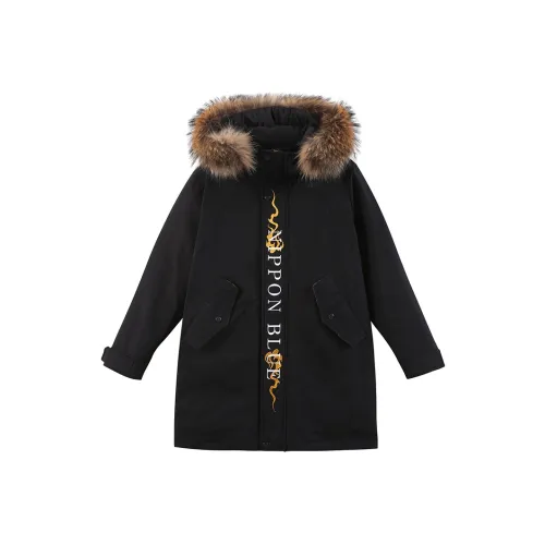 ONIARAI FW22 Животный узор С капюшоном Утолщенный MID Длина Пуховая куртка Унисекс