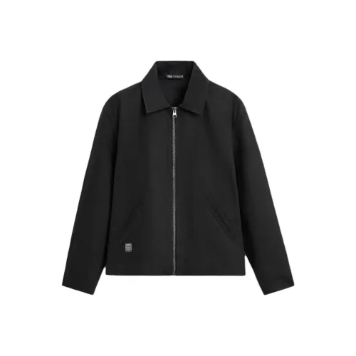 ZARA Мужские черные куртки