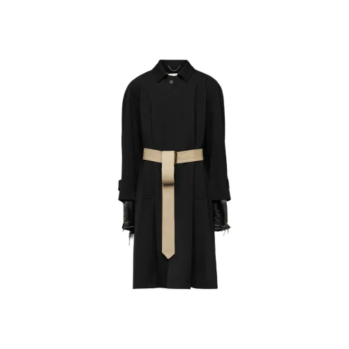 Maison Margiela Мужское черное пальто