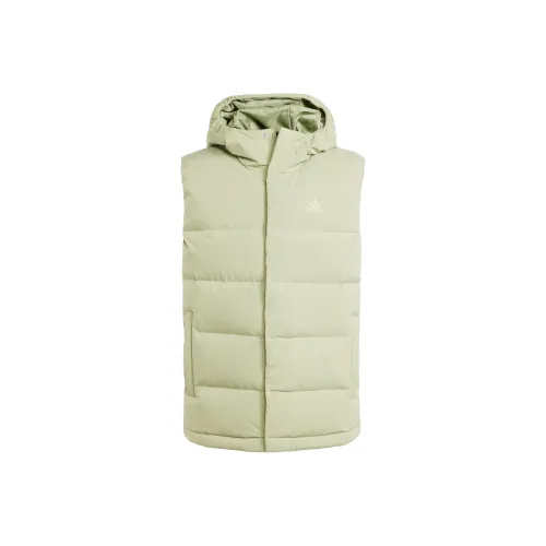 Adidas Helionic С капюшоном Пуховый жилет Мужской Зеленый