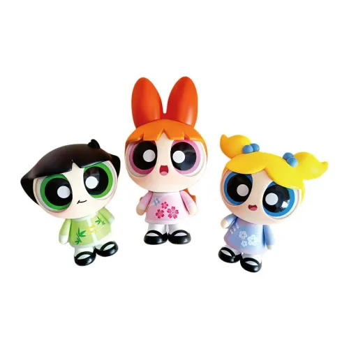 TOP TOY The Powerpuff Girls Spring Prelude Collection Пузырьки Цветочный ворсистый прозрачный слой для карточек 14,76 см