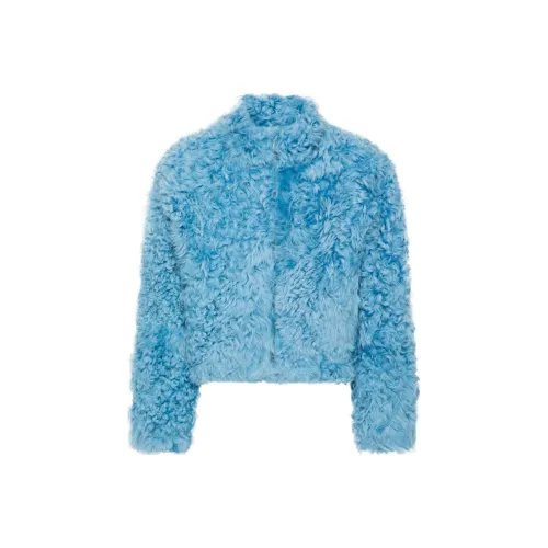 ERL SS24 Вельвет Feel Пальто Унисекс Морской синий