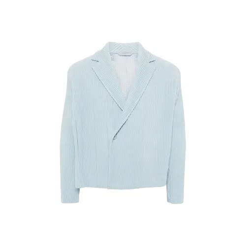 Homme Plissé Issey Miyake Куртки и Пальто Мужской Светло-Синий