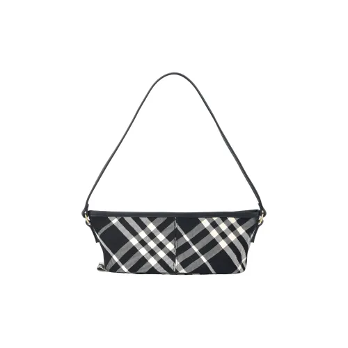 Burberry Хлопок с овечьей кожей сумка на одно плечо мини женский черный узор