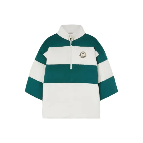 MONCLER GENIUS x PALM ANGELS Пуховик Унисекс Белый Зеленый