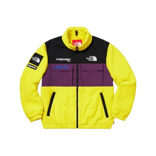 Supreme x THE NORTH FACE Бархат Feel Пальто Унисекс Желтый