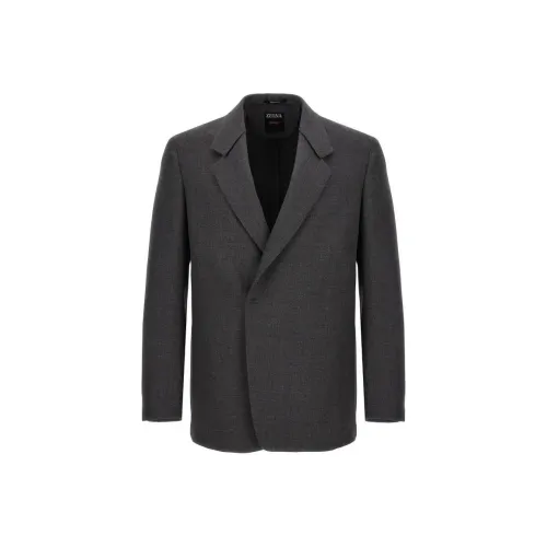 Ermenegildo Zegna Серые Мужские Куртки
