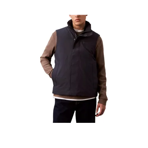 CALVIN KLEIN Жилет Мужской Темно-синий Драгоценный камень