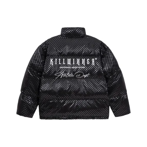 KILLWINNER Буква Воротник-стойка Свободный крой Утепленный пуховик Унисекс