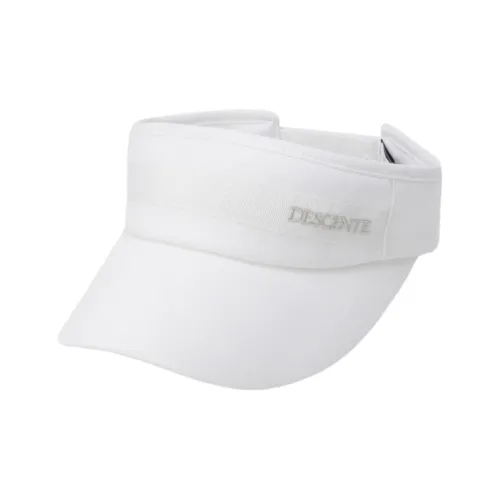 DESCENTE Льняные головные уборы с защитой от солнца унисекс белый