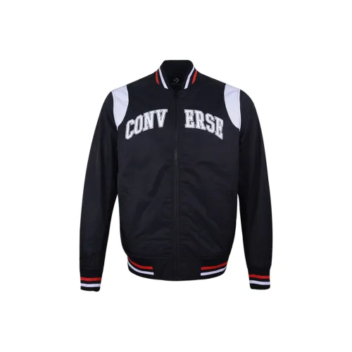 Конверс Неутепленный Бейсбольный Bomber Куртки и Пальто Мужской Черный