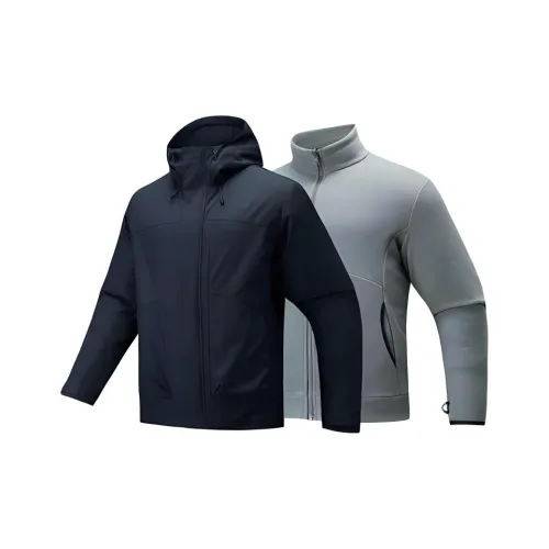 Anta Outdoor Collection Основной черный/Тихий серый Мужские куртки