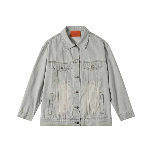 GEOFFREY B. SMALL Denim Jacket Unisex Light Blue
