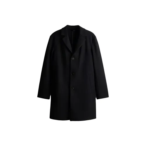 H&M Черное Мужское Пальто