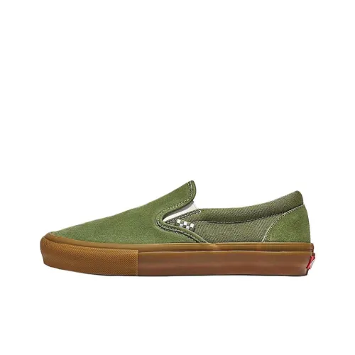 Vans Slip On Low Top Скейтборд Кроссовки Женские Зеленые