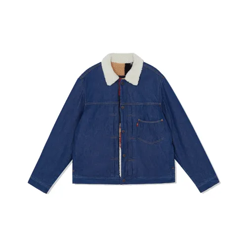 Levis Синий Мужской Бархат Куртки