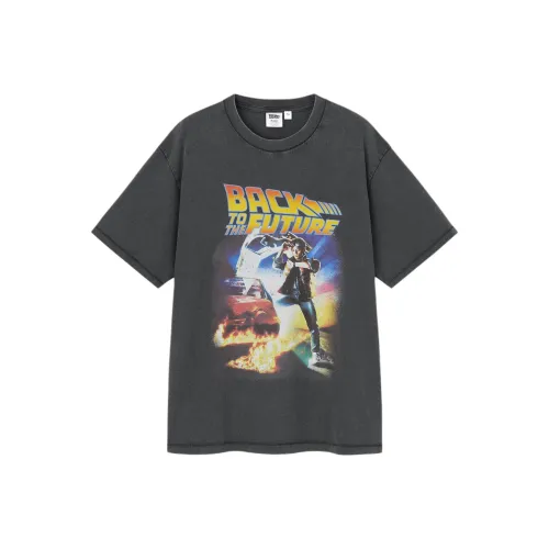 GU x HUIDAOWEILAI LIANMINGKUAN SS25 T-Shirt Мужской Темно-серый