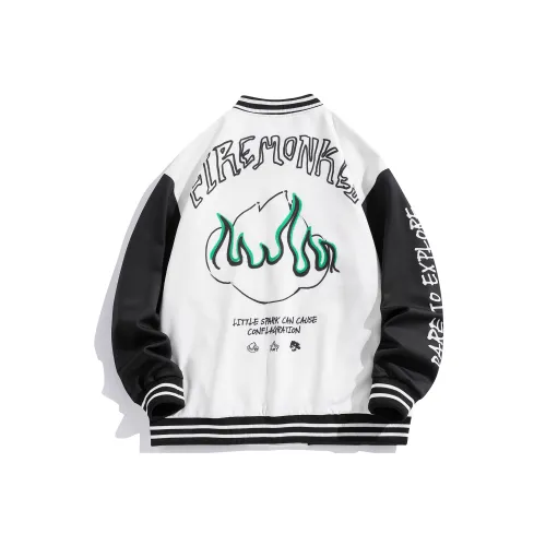 FireMonkey Бейсбольная куртка Унисекс Белый