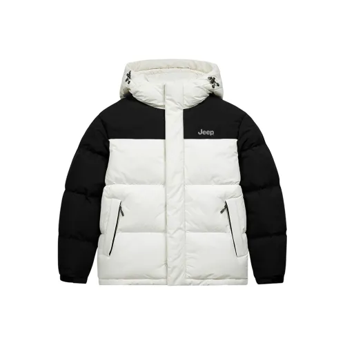 JEEP Толстый с капюшоном длинный рукав пуховая куртка унисекс