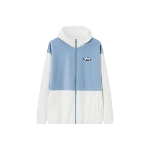 ANTA Life Collection Бархат Feel Пальто Унисекс Синий Серый Ванильный Белый