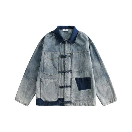 MIIRACER Denim Jacket Unisex Blue MIIRACER Деним Куртка Унисекс Синий
