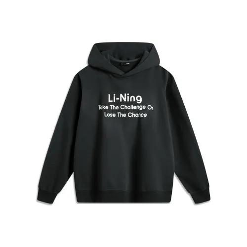 LINING Sports Life Collection Толстовка Унисекс Ночной Черный