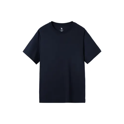 CAMEL Кожа Дружелюбный Эластичный Универсальный Короткий Рукав Т-Рубашки Унисекс