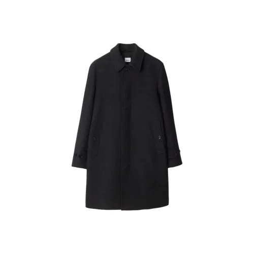 Burberry FW24 Пальто Мужское Темно-Угольный Серый